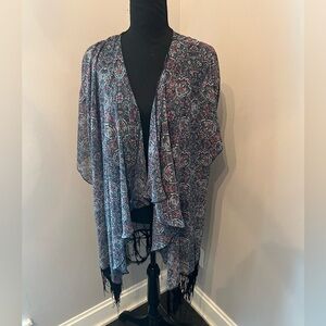 Lularoe Monroe Kimono Small Multicolor